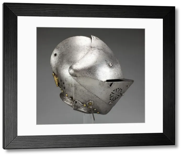 Framed Print : Close Helmet for the Tourney, Augsburg, c. 1580. Creator: Unknown Framed Print : Close Helmet for the Tourney, Augsburg, c. 1580. Creator: Unknown