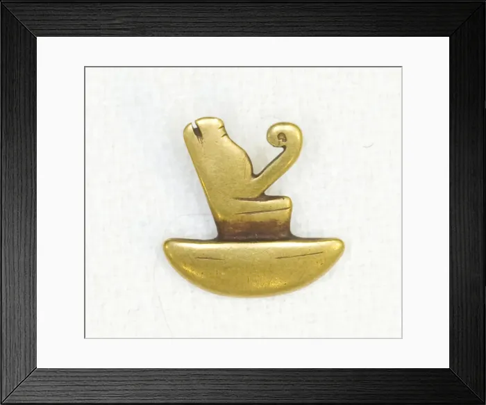 Framed Print : Amulet of the Double Crown, Egypt, Ptolemaic Period (332-30 BCE). Creator: Unknown Framed Print : Amulet of the Double Crown, Egypt, Ptolemaic Period (332-30 BCE). Creator: Unknown