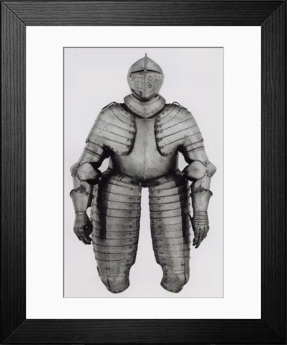 Framed Print : Elements of a Half Armor for Foot Tournament at the Barriers, Augsburg, c. 1590 Framed Print : Elements of a Half Armor for Foot Tournament at the Barriers, Augsburg, c. 1590