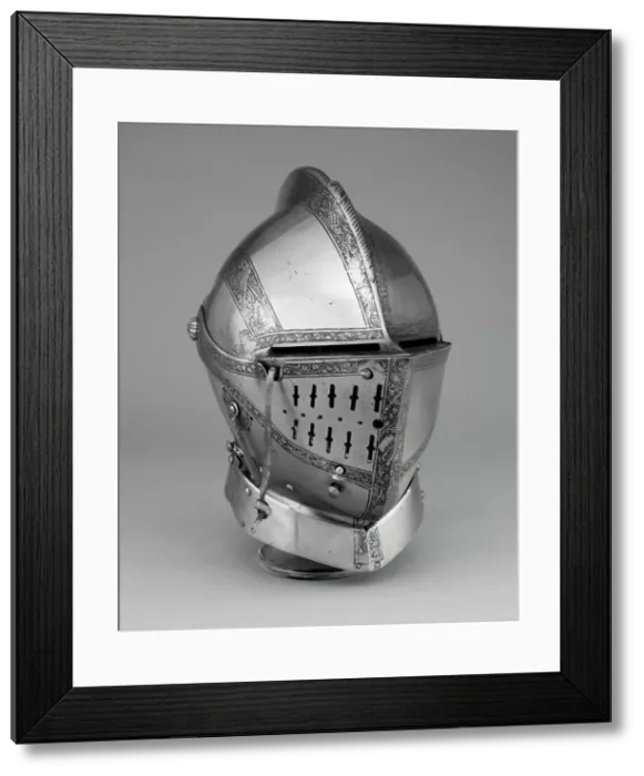 Framed Print : Close Helmet for the Tourney, Landshut, c. 1560. Creator: Unknown Framed Print : Close Helmet for the Tourney, Landshut, c. 1560. Creator: Unknown