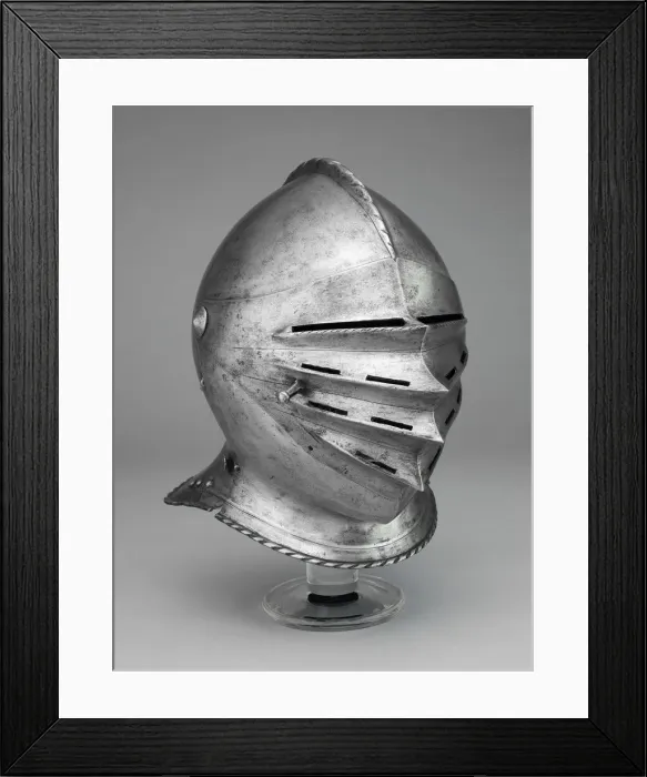 Framed Print : Close Helmet, Nuremberg, 1520 / 30. Creator: Unknown Framed Print : Close Helmet, Nuremberg, 1520 / 30. Creator: Unknown