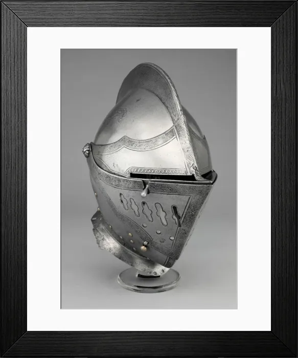 Framed Print : Close Helmet for the Tourney, Nuremberg, 1550 / 60. Creator: Unknown Framed Print : Close Helmet for the Tourney, Nuremberg, 1550 / 60. Creator: Unknown