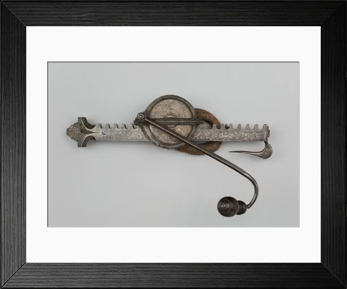 Framed Print : Cranequin ( Winder ) for a Crossbow, Nuremberg, 1570 / 1600. Creator: Unknown Framed Print : Cranequin ( Winder ) for a Crossbow, Nuremberg, 1570 / 1600. Creator: Unknown