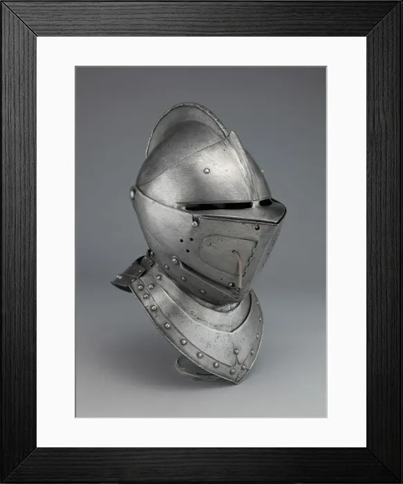 Framed Print : Close Helmet for the Tourney, Augsburg, 1600 / 10. Creator: Unknown Framed Print : Close Helmet for the Tourney, Augsburg, 1600 / 10. Creator: Unknown