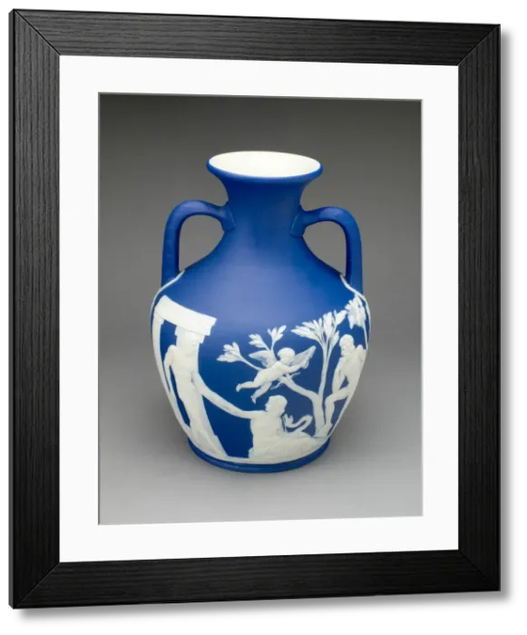 Framed Print : Portland Vase, Burslem, 1860 / 80. Creator: Wedgwood Framed Print : Portland Vase, Burslem, 1860 / 80. Creator: Wedgwood