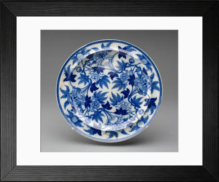 Framed Print : Plate, Burslem, c. 1810. Creator: Wedgwood Framed Print : Plate, Burslem, c. 1810. Creator: Wedgwood