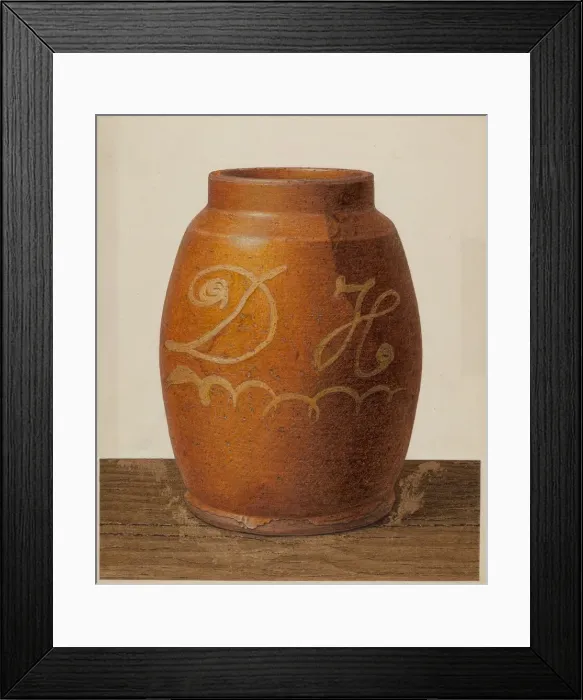 Framed Print : Spice Jar, c. 1937. Creator: John Matulis Framed Print : Spice Jar, c. 1937. Creator: John Matulis