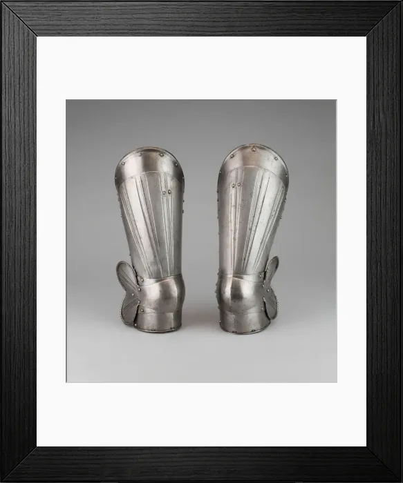 Framed Print : Pair of Cuisses and Poleyns, Germany, c. 1510. Creator: Unknown Framed Print : Pair of Cuisses and Poleyns, Germany, c. 1510. Creator: Unknown