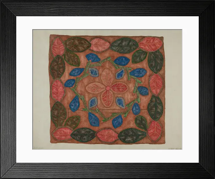 Framed Print : Pillow Top, 1935 / 1942. Creator: Frank Maurer Framed Print : Pillow Top, 1935 / 1942. Creator: Frank Maurer