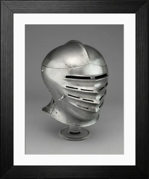 Framed Print : Close Helmet, Southern Germany, 1520. Creator: Unknown Framed Print : Close Helmet, Southern Germany, 1520. Creator: Unknown