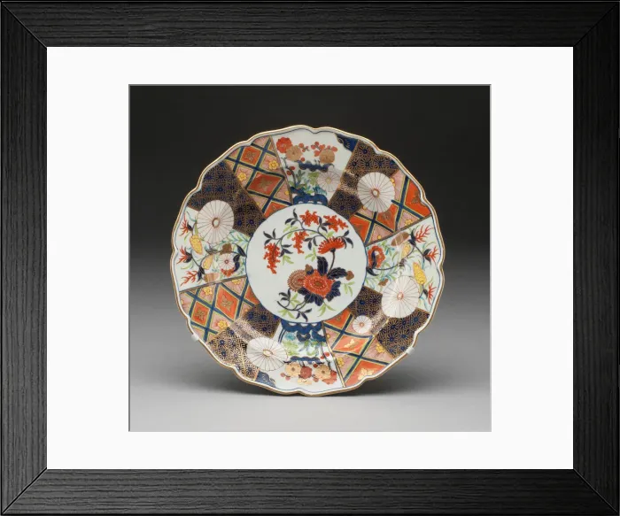 Framed Print : Plate, Worcester, c. 1770. Creator: Royal Worcester Framed Print : Plate, Worcester, c. 1770. Creator: Royal Worcester