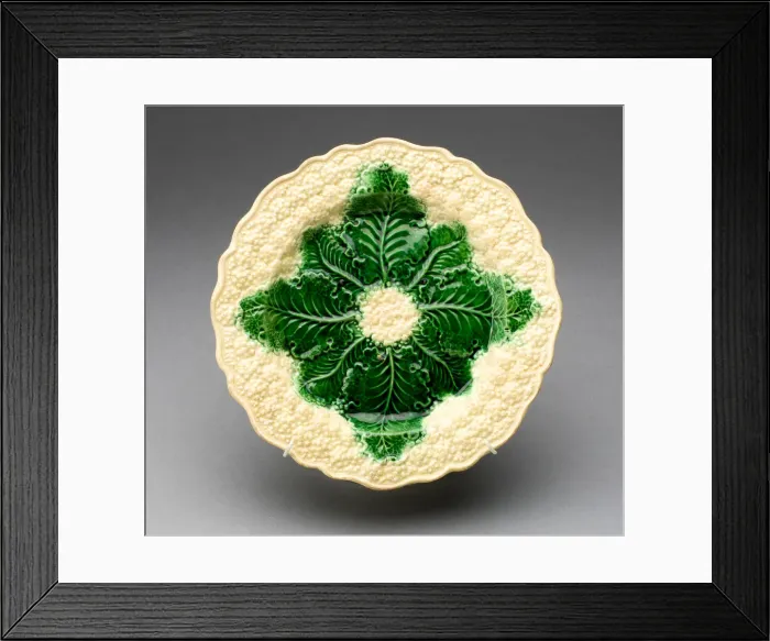 Framed Print : Plate, Staffordshire, 1765 / 80. Creator: Staffordshire Potteries Framed Print : Plate, Staffordshire, 1765 / 80. Creator: Staffordshire Potteries