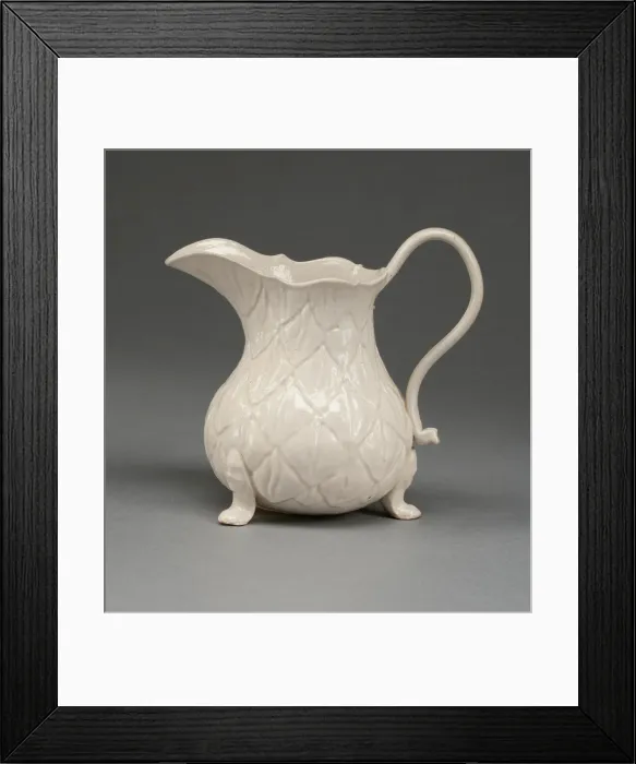 Framed Print : Cream Jug, Staffordshire, 1750 / 59. Creator: Staffordshire Potteries Framed Print : Cream Jug, Staffordshire, 1750 / 59. Creator: Staffordshire Potteries