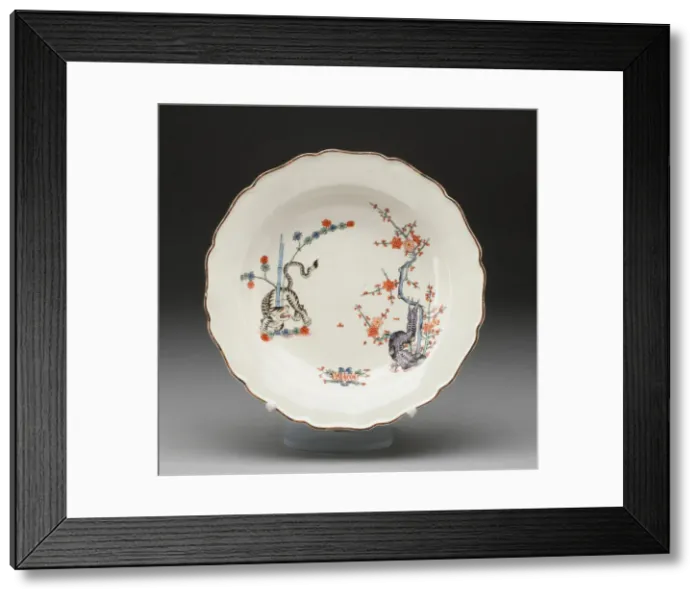 Framed Print : Soup Plate, Worcester, c. 1770. Creator: Royal Worcester Framed Print : Soup Plate, Worcester, c. 1770. Creator: Royal Worcester