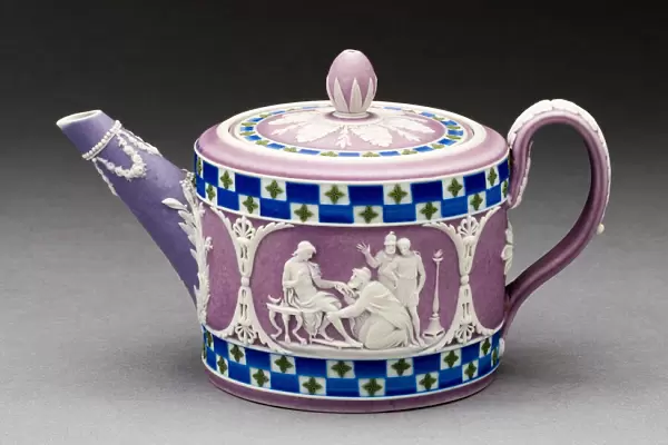 Teapot, Burslem, c. 1790. Creator: Wedgwood