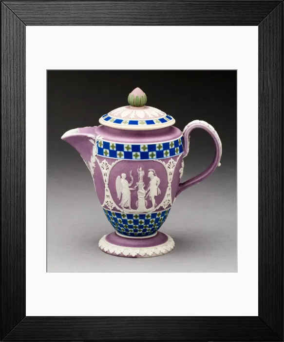 Framed Print : Hot Water Pitcher, Burslem, c. 1800. Creator: Wedgwood Framed Print : Hot Water Pitcher, Burslem, c. 1800. Creator: Wedgwood