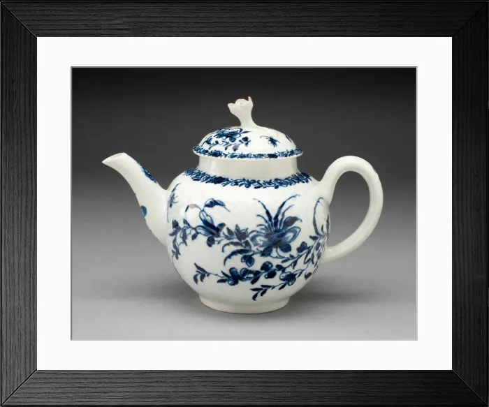 Framed Print : Teapot, Worcester, c. 1760. Creator: Royal Worcester Framed Print : Teapot, Worcester, c. 1760. Creator: Royal Worcester