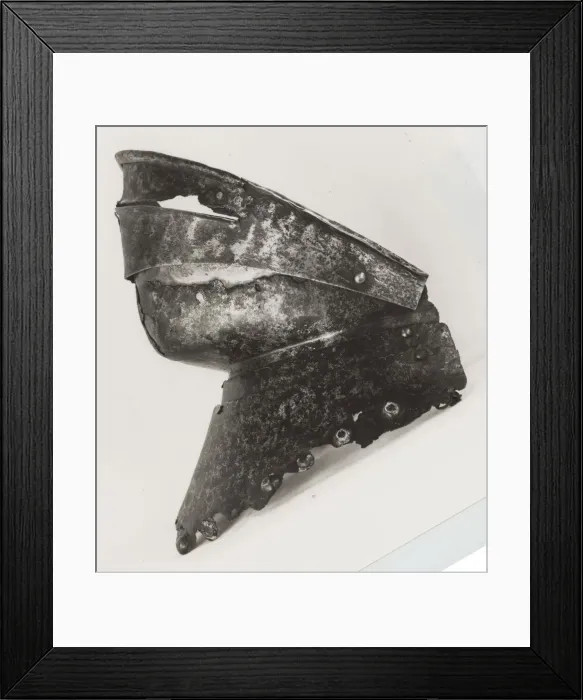 Framed Print : Gorget Plate for Bevor, Spain, c. 1500. Creator: Unknown Framed Print : Gorget Plate for Bevor, Spain, c. 1500. Creator: Unknown