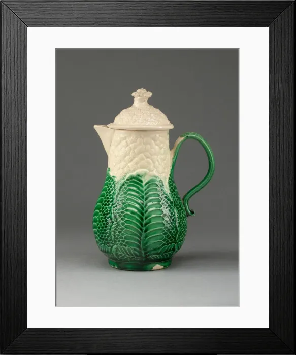 Framed Print : Milk Jug, Staffordshire, 1765 / 80. Creator: Staffordshire Potteries Framed Print : Milk Jug, Staffordshire, 1765 / 80. Creator: Staffordshire Potteries