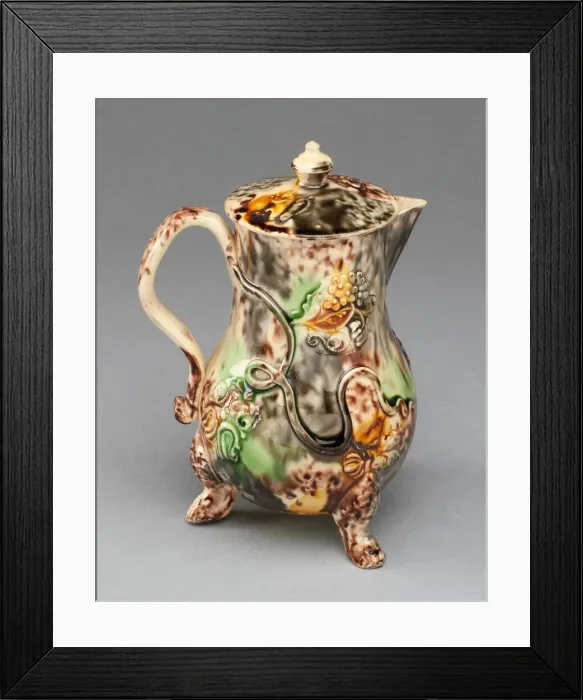 Framed Print : Milk Jug, Staffordshire, 1760 / 70. Creator: Staffordshire Potteries Framed Print : Milk Jug, Staffordshire, 1760 / 70. Creator: Staffordshire Potteries