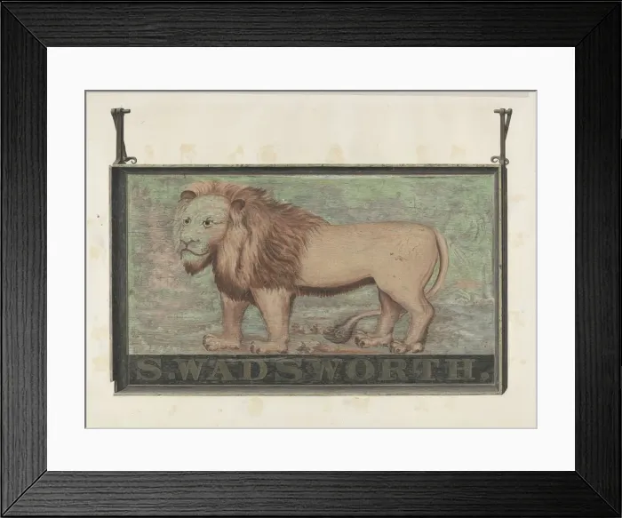 Framed Print : Tavern Sign, c. 1940. Creator: John Matulis