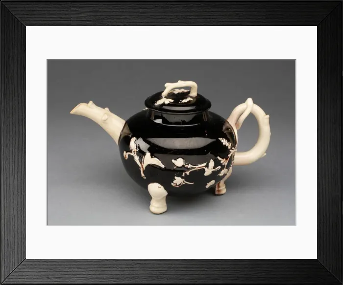 Framed Print : Teapot, Staffordshire, c. 1750 / 65. Creator: Staffordshire Potteries Framed Print : Teapot, Staffordshire, c. 1750 / 65. Creator: Staffordshire Potteries