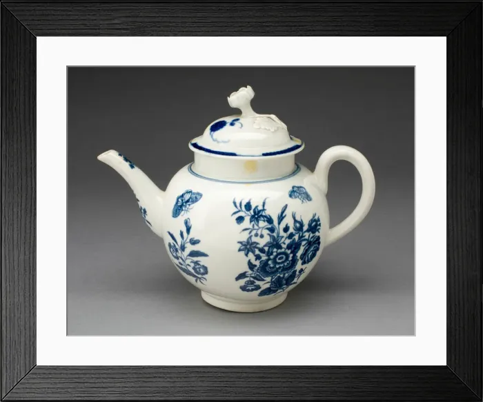 Framed Print : Teapot, Worcester, c. 1770. Creator: Royal Worcester Framed Print : Teapot, Worcester, c. 1770. Creator: Royal Worcester