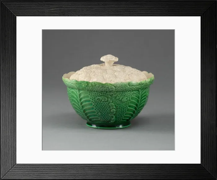 Framed Print : Sugar Bowl, Staffordshire, 1765 / 80. Creator: Staffordshire Potteries Framed Print : Sugar Bowl, Staffordshire, 1765 / 80. Creator: Staffordshire Potteries