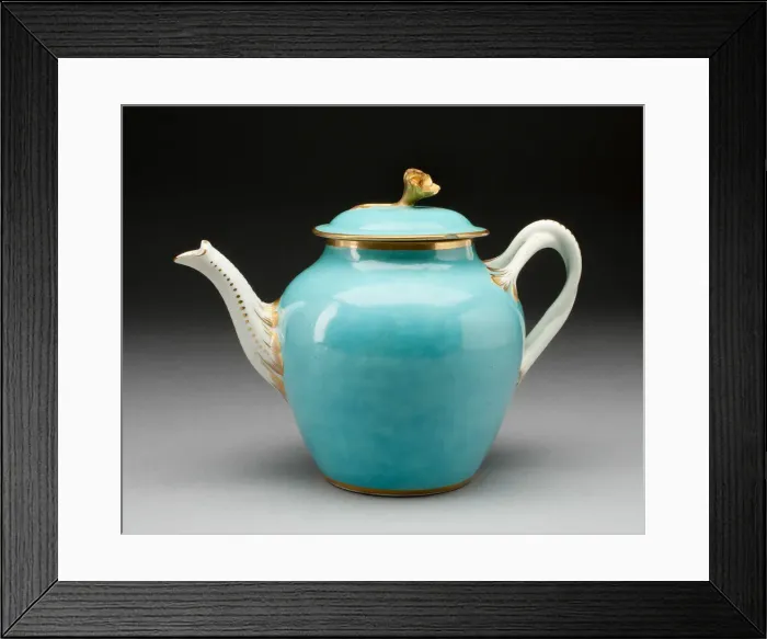 Framed Print : Teapot, Worcester, c. 1770. Creator: Royal Worcester Framed Print : Teapot, Worcester, c. 1770. Creator: Royal Worcester