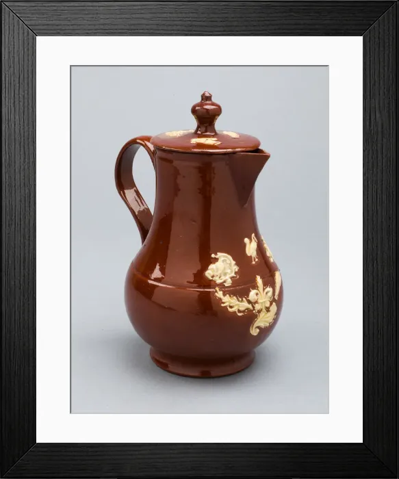 Framed Print : Milk Jug, Staffordshire, c. 1725 / 40. Creator: Staffordshire Potteries Framed Print : Milk Jug, Staffordshire, c. 1725 / 40. Creator: Staffordshire Potteries