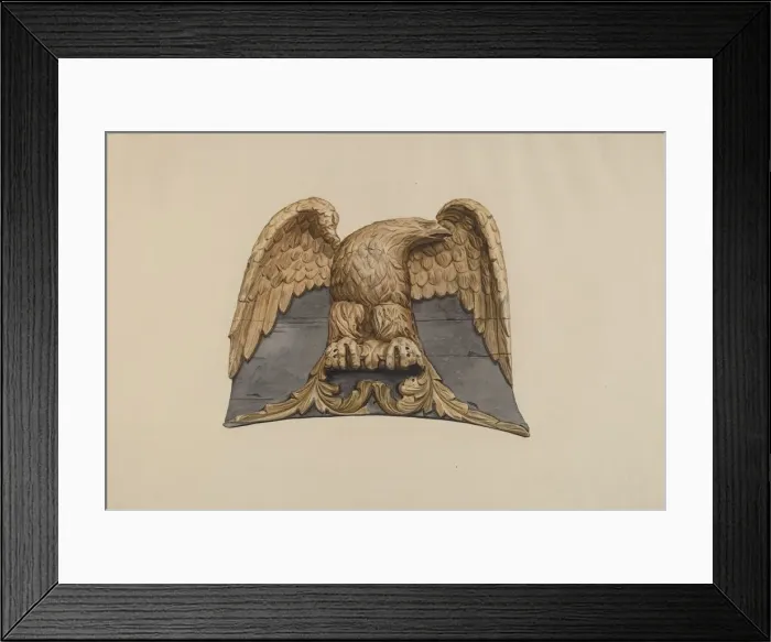 Framed Print : Spread Eagle Relief, 1935 / 1942. Creator: Flora Merchant Framed Print : Spread Eagle Relief, 1935 / 1942. Creator: Flora Merchant