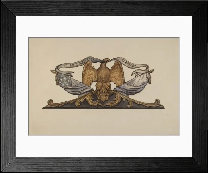 Framed Print : Eagle, c. 1937. Creator: Flora Merchant Framed Print : Eagle, c. 1937. Creator: Flora Merchant