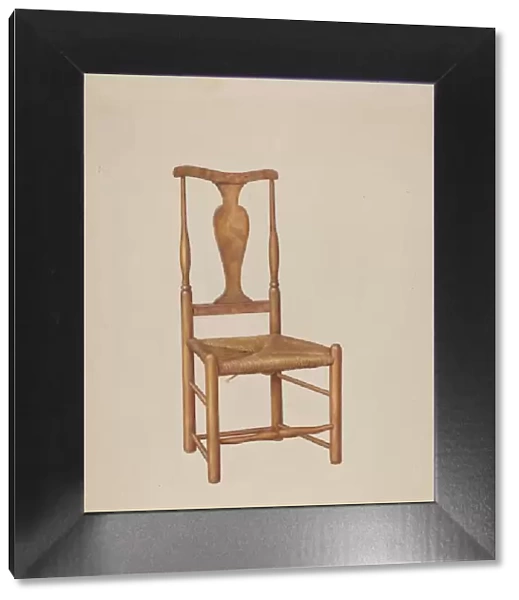 Queen Anne Chair, c. 1942. Creator: Ralph Morton