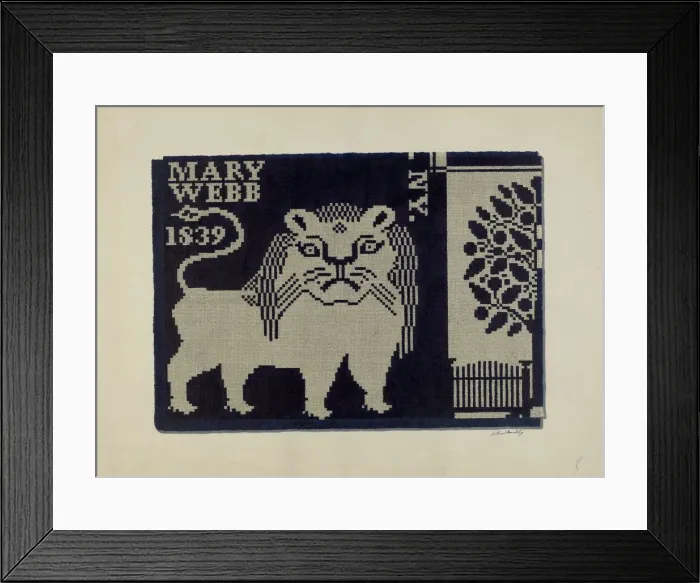 Framed Print : Tyler Coverlet, c. 1942. Creator: Merkley, Arthur G Framed Print : Tyler Coverlet, c. 1942. Creator: Merkley, Arthur G