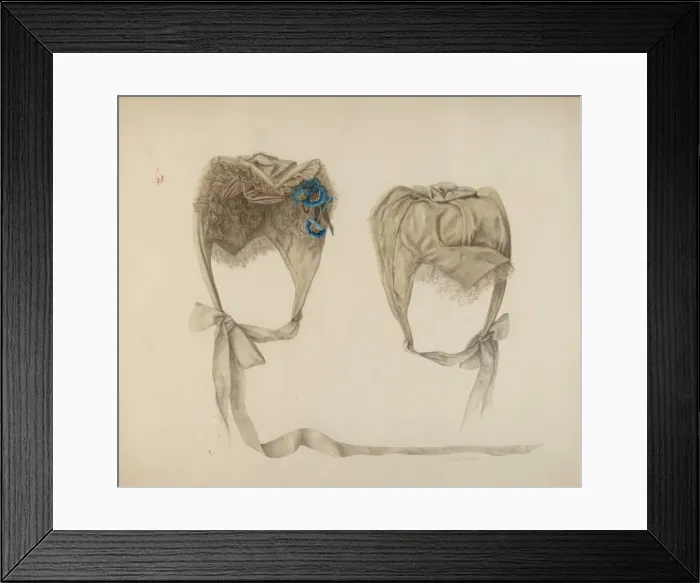 Framed Print : Bonnet, c. 1941. Creator: Stella Mosher Framed Print : Bonnet, c. 1941. Creator: Stella Mosher