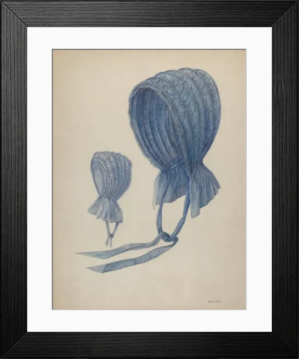 Framed Print : Bonnet, c. 1942. Creator: Stella Mosher Framed Print : Bonnet, c. 1942. Creator: Stella Mosher