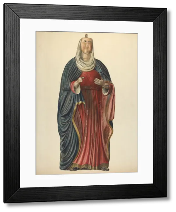 Framed Print : Virgin Mary, 1935 / 1942. Creator: Stanley Mazur Framed Print : Virgin Mary, 1935 / 1942. Creator: Stanley Mazur