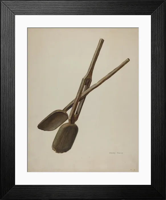 Framed Print : Tongs, 1938. Creator: Stanley Mazur Framed Print : Tongs, 1938. Creator: Stanley Mazur