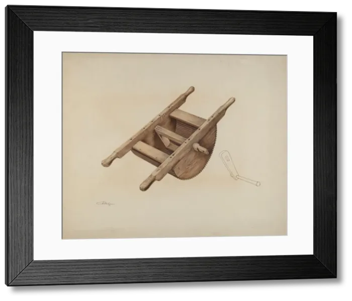 Framed Print : Grape Crusher, c. 1937. Creator: Kurt Melzer Framed Print : Grape Crusher, c. 1937. Creator: Kurt Melzer