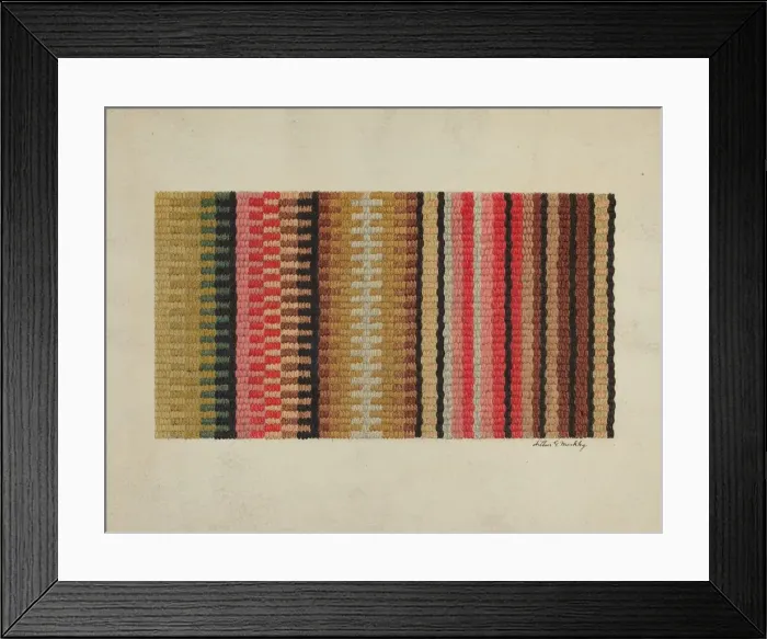 Framed Print : Stair Carpet, c. 1939. Creator: Merkley, Arthur G Framed Print : Stair Carpet, c. 1939. Creator: Merkley, Arthur G