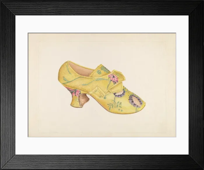 Framed Print : Womans Shoes, c. 1937. Creator: Stella Mosher Framed Print : Womans Shoes, c. 1937. Creator: Stella Mosher