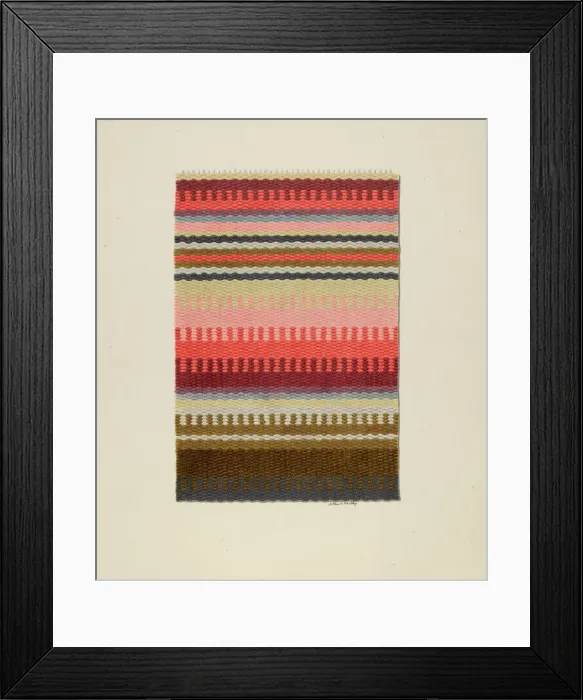 Framed Print : Striped Stair Carpet, 1935 / 1942. Creator: Merkley, Arthur G Framed Print : Striped Stair Carpet, 1935 / 1942. Creator: Merkley, Arthur G