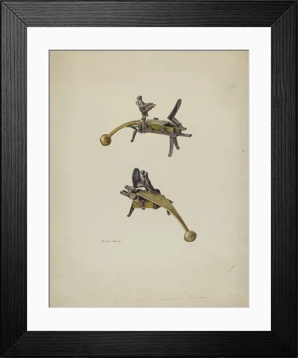 Framed Print : Flint Lock, c. 1941. Creator: Stanley Mazur Framed Print : Flint Lock, c. 1941. Creator: Stanley Mazur