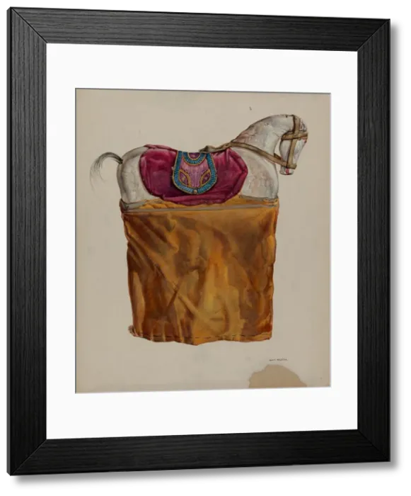 Framed Print : Horse Puppet, c. 1937. Creator: James McLellan Framed Print : Horse Puppet, c. 1937. Creator: James McLellan