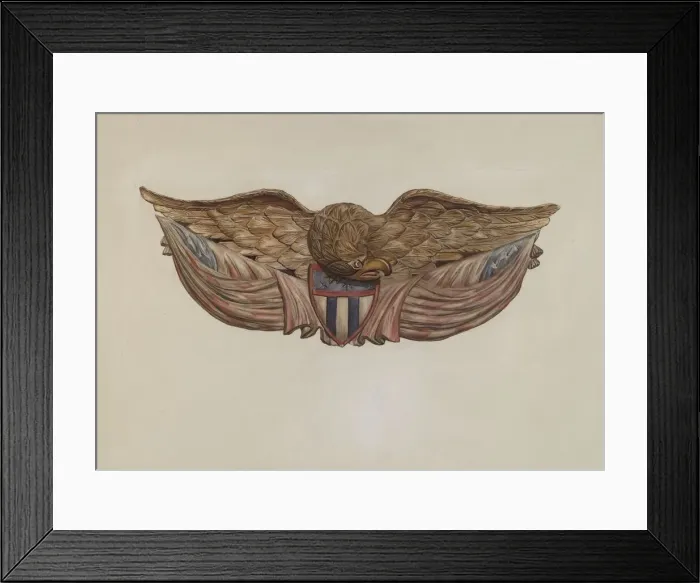 Framed Print : Eagle, 1935 / 1942. Creator: Flora Merchant Framed Print : Eagle, 1935 / 1942. Creator: Flora Merchant