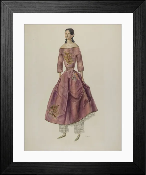 Framed Print : Doll, 1935 / 1942. Creator: Stanley Mazur Framed Print : Doll, 1935 / 1942. Creator: Stanley Mazur