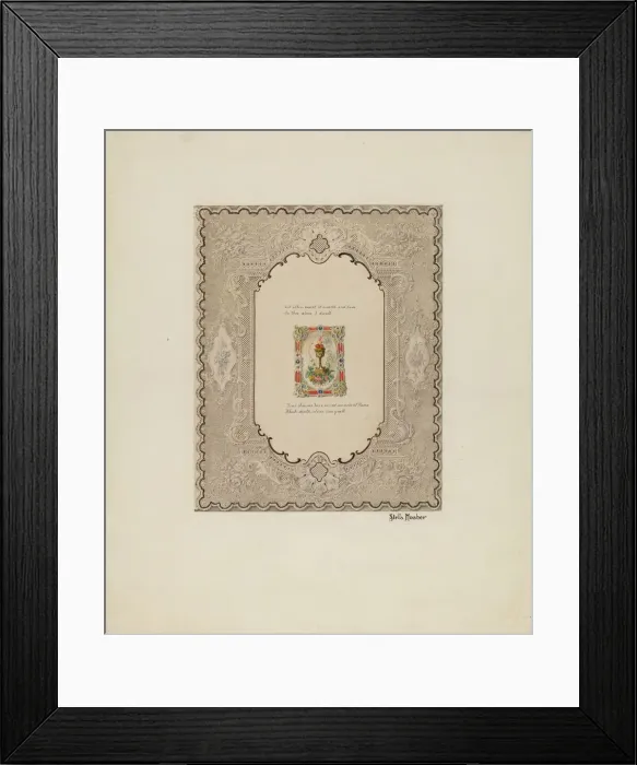 Framed Print : Valentine, c. 1941. Creator: Stella Mosher Framed Print : Valentine, c. 1941. Creator: Stella Mosher