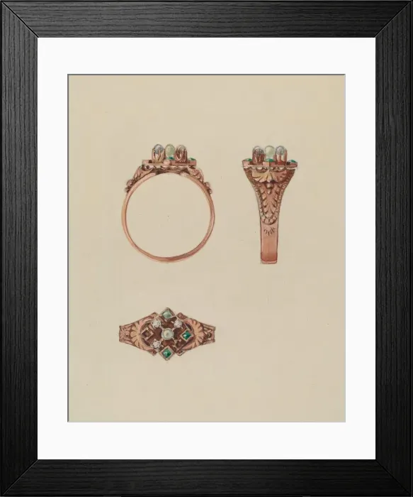 Framed Print : Ring, c. 1936. Creator: Kurt Melzer Framed Print : Ring, c. 1936. Creator: Kurt Melzer