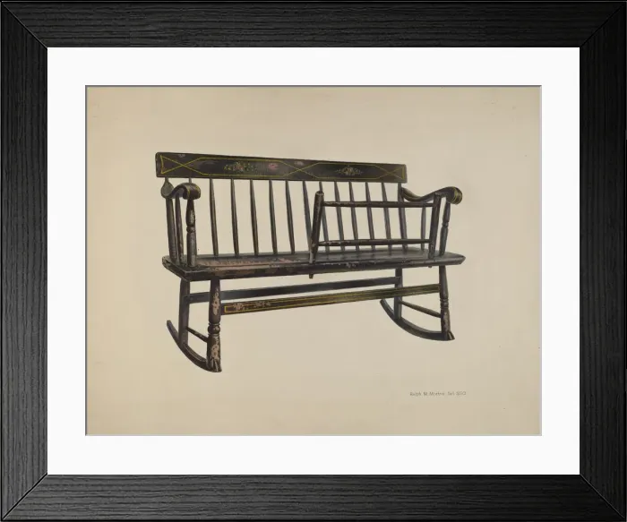 Framed Print : Settee, 1935 / 1942. Creator: Ralph Morton Framed Print : Settee, 1935 / 1942. Creator: Ralph Morton