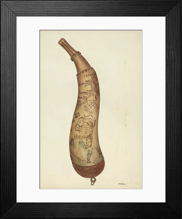 Framed Print : Powderhorn, c. 1938. Creator: William McAuley Framed Print : Powderhorn, c. 1938. Creator: William McAuley